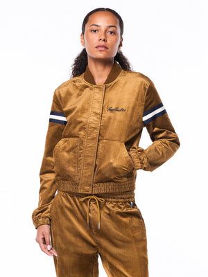 Women's Cordurato Track Jacket- Bronze Brown