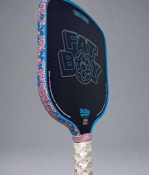 Custom Bread & Butter The Fat Boy 16mm Pickleball Paddle - Hesacore Grip - Donuts 2 - Spinwave Pickleball Inc.