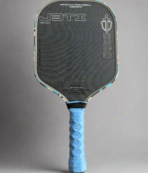 Custom HONOLULU Pickleball Company Sword & Shield J3 Ti - Hesacore - Slyce Speed Cap - Blue Camo