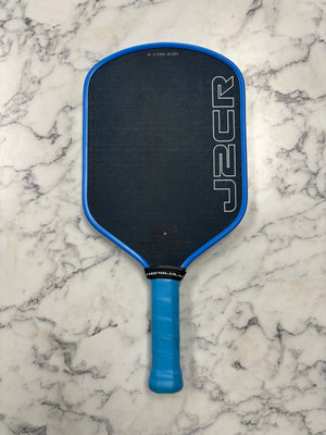 Honolulu Pickleball Company Sword & Shield J2CR Blue Grit Pickleball Paddle — Spinwave Certified Pre-Owned (Mint)