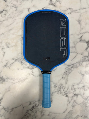 Honolulu Pickleball Company Sword & Shield J2CR Blue Grit Pickleball Paddle — Spinwave Certified Pre-Owned (Mint)