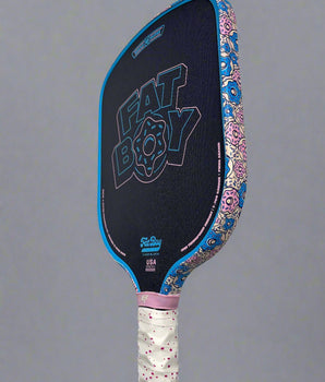 Custom Bread & Butter The Fat Boy 16mm Pickleball Paddle - Hesacore Grip - Donuts 2 - Spinwave Pickleball Inc.