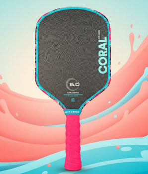 Six Zero Pickleball Paddles | Coral Hybrid & More | Spinwave