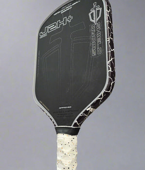 Custom HONOLULU Pickleball Company Sword & Shield J2H+ - White Magma - Spinwave Pickleball Inc.
