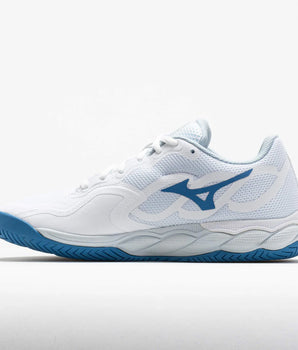 Mizuno Wave Enforce Court AC Women's White/Parisian Blue