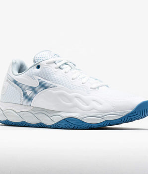 Mizuno Wave Enforce Court AC Women's White/Parisian Blue