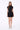 VIENNA HIGH-ZIP CORSET DRESS - BLACK - Spinwave Pickleball Inc.