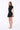 VIENNA HIGH-ZIP CORSET DRESS - BLACK - Spinwave Pickleball Inc.