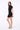 VIENNA HIGH-ZIP CORSET DRESS - BLACK - Spinwave Pickleball Inc.