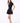 VIENNA HIGH-ZIP CORSET DRESS - BLACK - Spinwave Pickleball Inc.