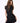 VIENNA HIGH-ZIP CORSET DRESS - BLACK - Spinwave Pickleball Inc.