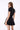 VIENNA HIGH-ZIP CORSET DRESS - BLACK - Spinwave Pickleball Inc.