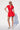 LONDON LOW-ZIP CORSET DRESS - REAL RED - Spinwave Pickleball Inc.