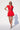 LONDON LOW-ZIP CORSET DRESS - REAL RED - Spinwave Pickleball Inc.