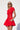 LONDON LOW-ZIP CORSET DRESS - REAL RED - Spinwave Pickleball Inc.