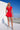 LONDON LOW-ZIP CORSET DRESS - REAL RED - Spinwave Pickleball Inc.