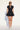 VIENNA LOW-ZIP CORSET DRESS - BLACK - Spinwave Pickleball Inc.