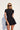 VIENNA LOW-ZIP CORSET DRESS - BLACK - Spinwave Pickleball Inc.