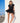 VIENNA LOW-ZIP CORSET DRESS - BLACK - Spinwave Pickleball Inc.