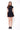 SEVILLA SUEDED CORSET DRESS - BLACK - Spinwave Pickleball Inc.