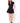SEVILLA SUEDED CORSET DRESS - BLACK - Spinwave Pickleball Inc.