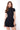 SEVILLA SUEDED CORSET DRESS - BLACK - Spinwave Pickleball Inc.