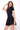 SEVILLA SUEDED CORSET DRESS - BLACK - Spinwave Pickleball Inc.