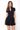 SEVILLA SUEDED CORSET DRESS - BLACK - Spinwave Pickleball Inc.