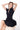 SEVILLA SUEDED CORSET DRESS - BLACK - Spinwave Pickleball Inc.