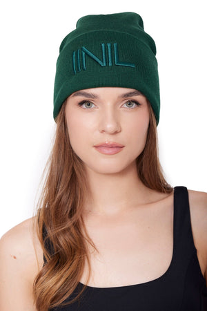 11Nil MATCH POINT FOLD OVER BEANIE - EMERALD