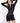 MILAN CORSET ROMPER - BLACK - Spinwave Pickleball Inc.