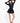 ROME LONG SLEEVE BUBBLE DRESS - BLACK - Spinwave Pickleball Inc.