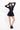 ROME LONG SLEEVE BUBBLE DRESS - BLACK - Spinwave Pickleball Inc.