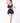 PARIS BUBBLE SKIRT - NAVY STRIPE - Spinwave Pickleball Inc.