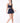 NYC CORSET TANK - NAVY STRIPE - Spinwave Pickleball Inc.
