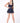 PARIS BUBBLE SKIRT - NAVY STRIPE - Spinwave Pickleball Inc.