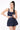 PARIS BUBBLE SKIRT - NAVY STRIPE - Spinwave Pickleball Inc.