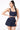 PARIS BUBBLE SKIRT - NAVY STRIPE - Spinwave Pickleball Inc.