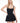 SYDNEY PLEATED DRESS - BLACK - Spinwave Pickleball Inc.