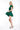 VIENNA LOW-ZIP CORSET DRESS - EMERALD - Spinwave Pickleball Inc.