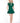 VIENNA LOW-ZIP CORSET DRESS - EMERALD - Spinwave Pickleball Inc.