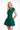 VIENNA LOW-ZIP CORSET DRESS - EMERALD - Spinwave Pickleball Inc.