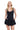 LISBON MESH SKATER TANK DRESS - BLACK - Spinwave Pickleball Inc.