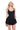 LISBON MESH SKATER TANK DRESS - BLACK - Spinwave Pickleball Inc.
