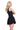 LISBON MESH SKATER TANK DRESS - BLACK - Spinwave Pickleball Inc.