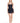 KYOTO TANK BUBBLE DRESS - BLACK - Spinwave Pickleball Inc.