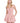 LISBON MESH SKATER DRESS - BLUSH - Spinwave Pickleball Inc.