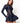 LOS ANGELES LOW-ZIP CORSET DRESS - BLACK - Spinwave Pickleball Inc.