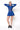 LOS ANGELES LOW-ZIP CORSET DRESS - NAVY - Spinwave Pickleball Inc.