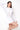 LOS ANGELES LOW-ZIP CORSET DRESS - WHITE - Spinwave Pickleball Inc.